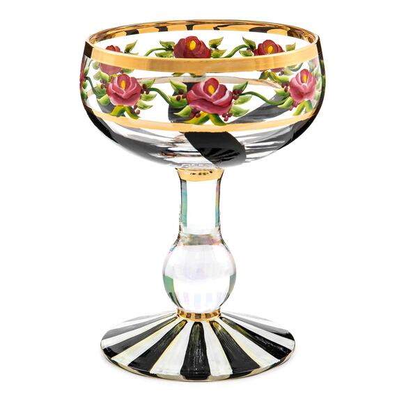 MacKenzie-Childs Maypole Coupe Glass